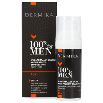 Dermika 100% for Man Wygładzający skórę krem przeciwzmarszczkowy 40+, 50 ml